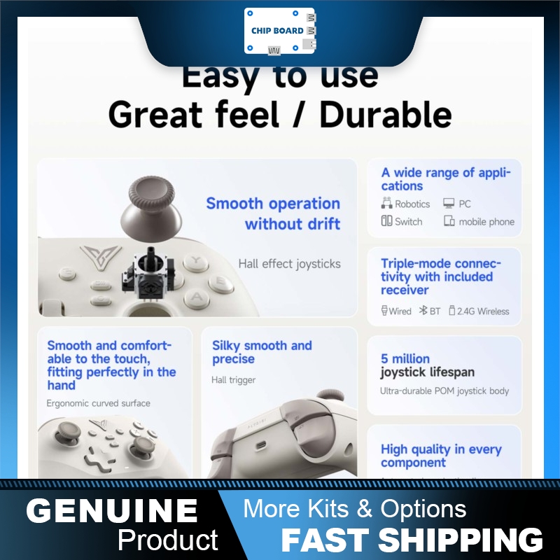 Board Game Io - Yahboom triple-mode wireless game controller featuring