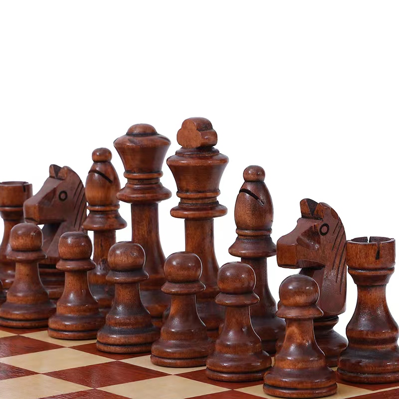 Magnetic Travel Chess - 32 Pieces Wooden Chess King Height