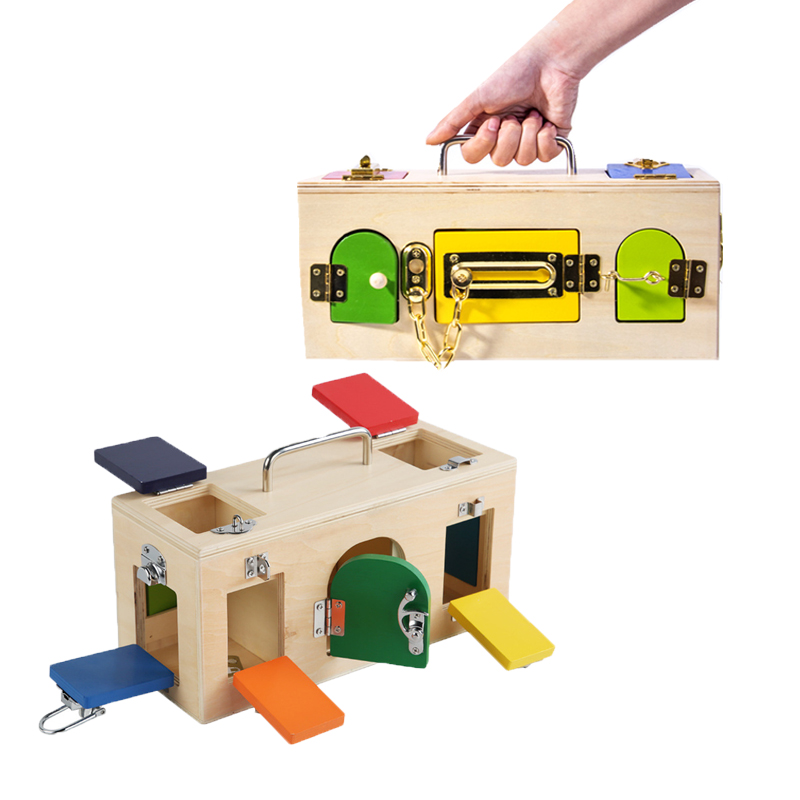 Montessori Lock Box Toy Wooden - Board Game Nature review and price