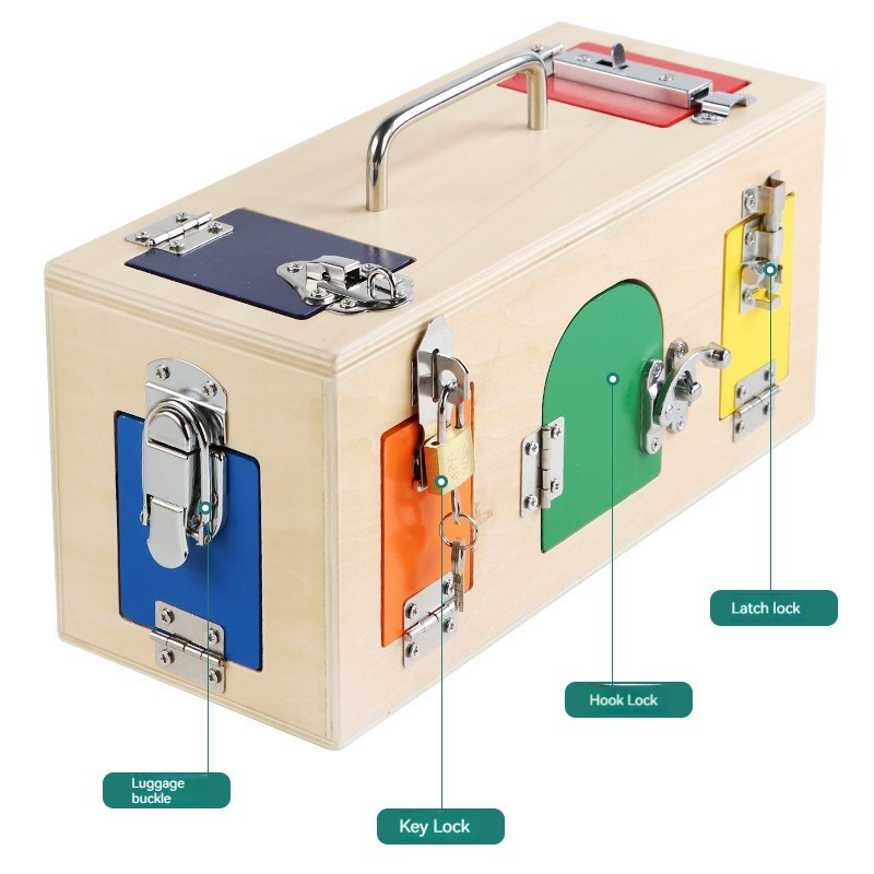 Montessori Lock Box Toy Wooden - Board Game Nature review and price
