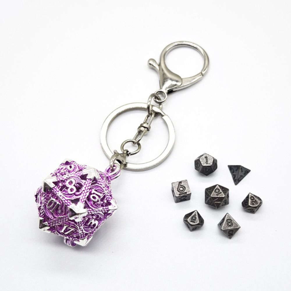 1 Set 20-sided Hollow Metal Di - Board Game Io review and price