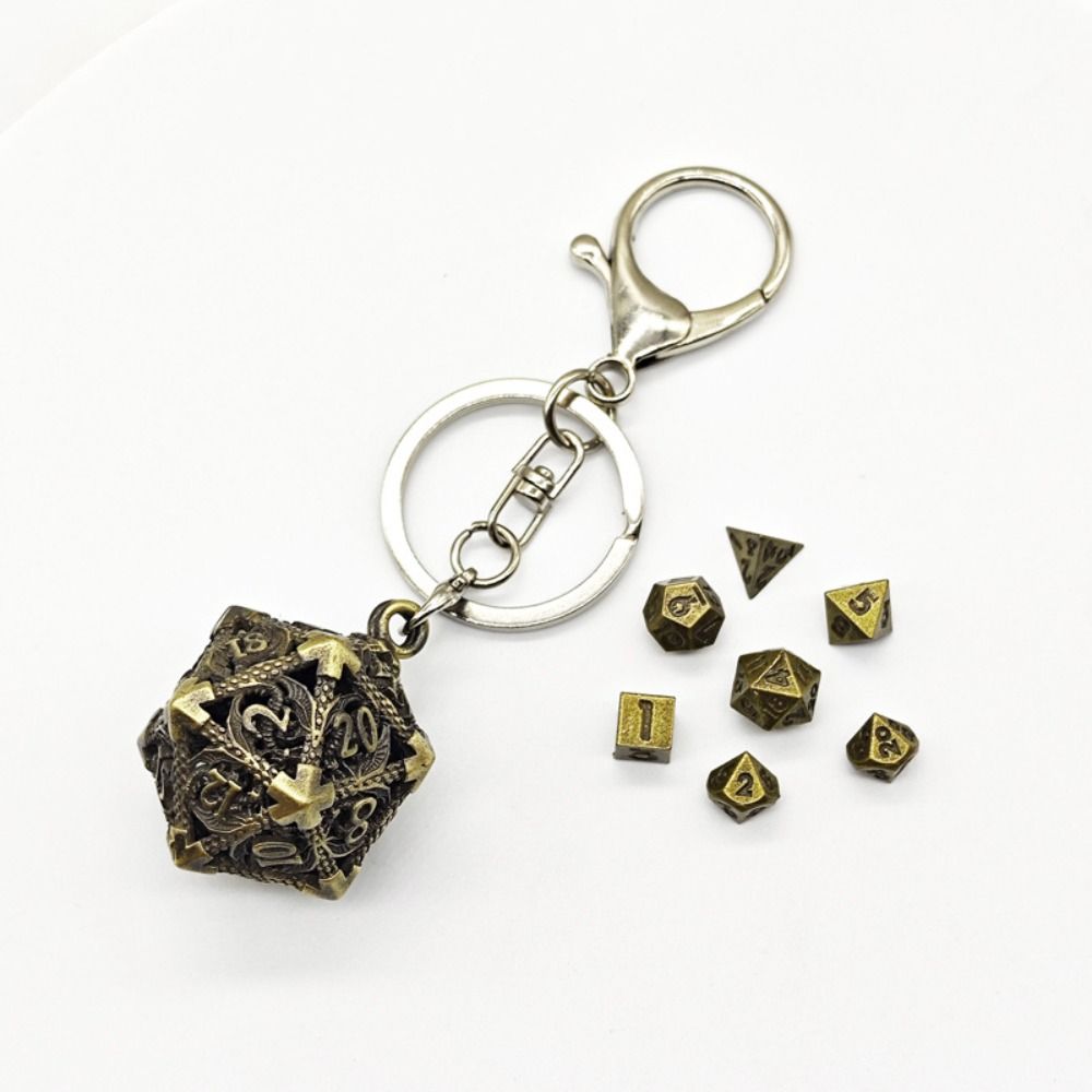 1 Set 20-sided Hollow Metal Di - Board Game Io review and price