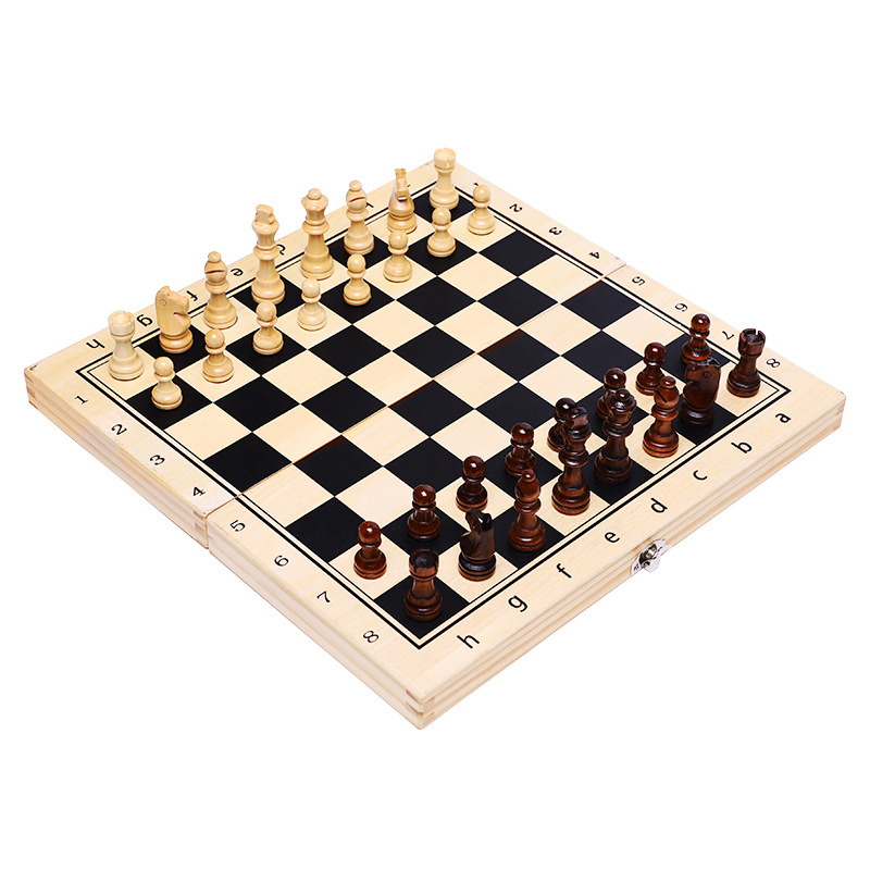 Chess Board Three In 1 Wooden  - Magnetic Travel Chess review and price