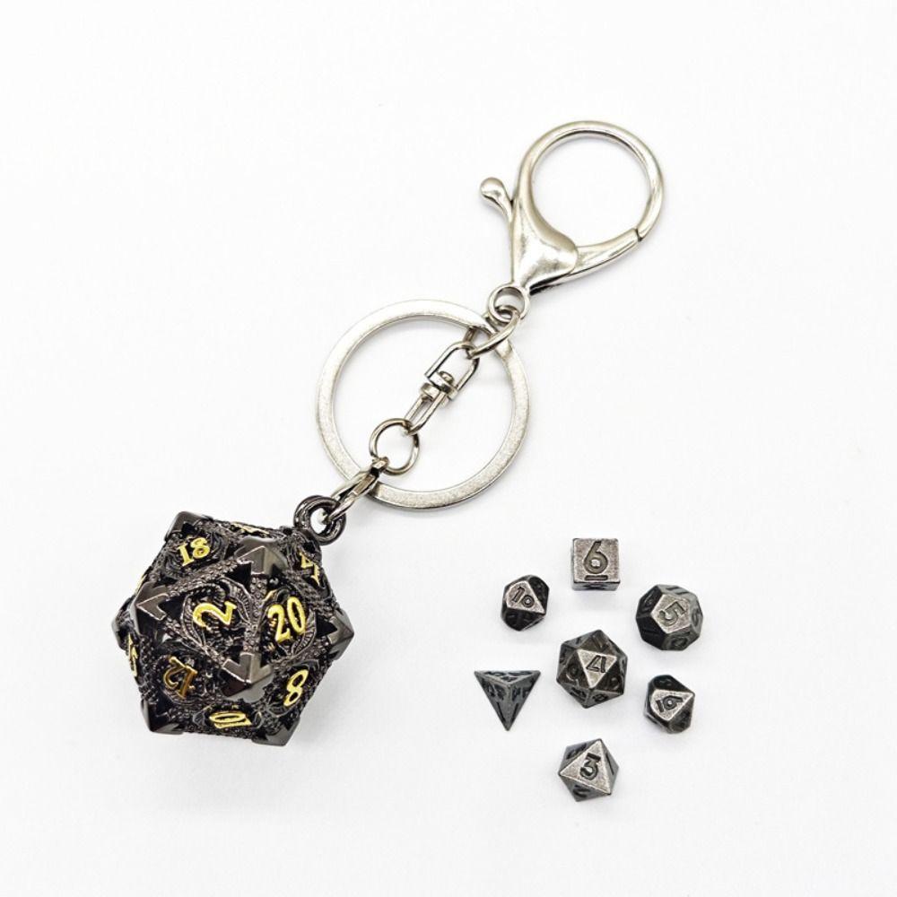 1 Set 20-sided Hollow Metal Di - Board Game Io review and price
