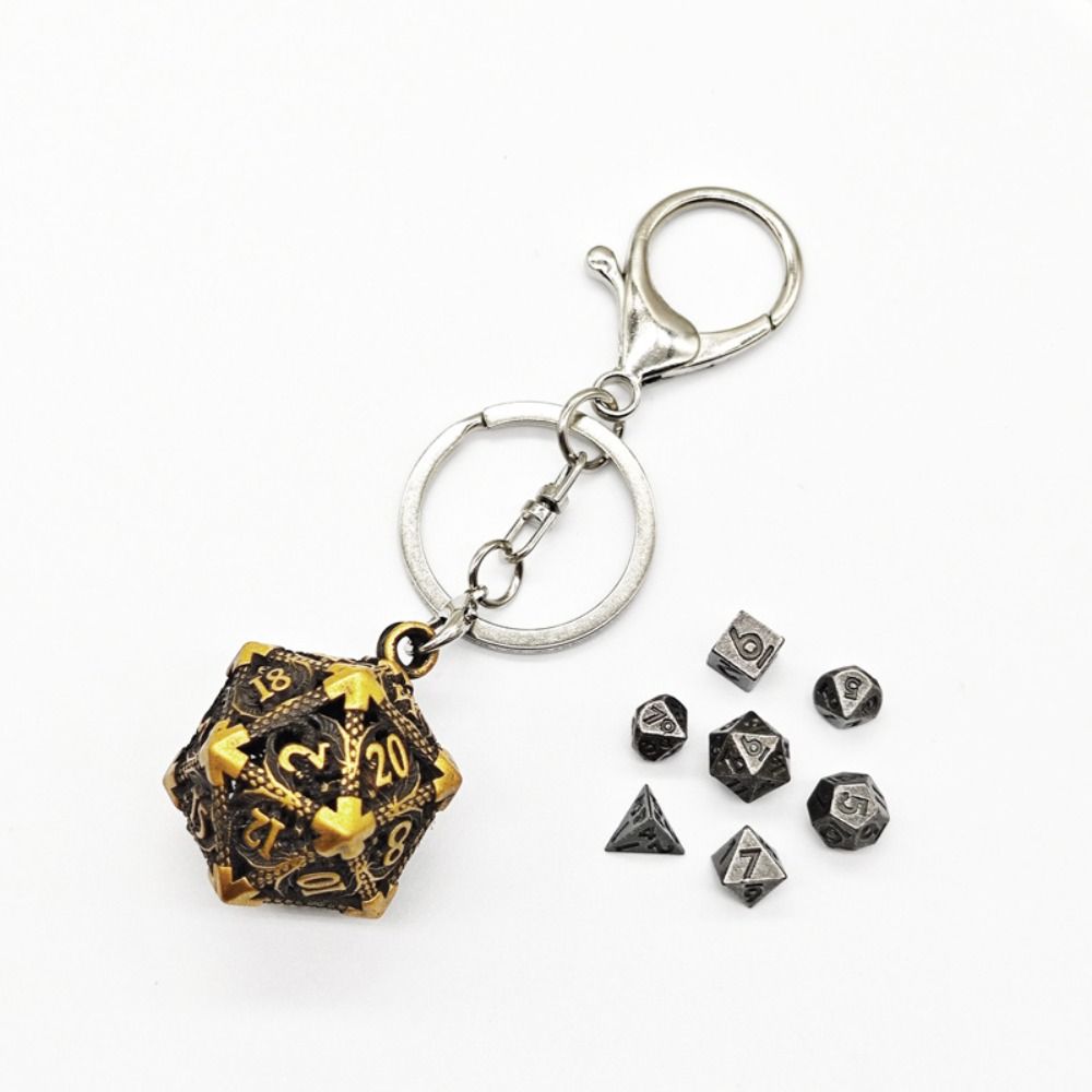 1 Set 20-sided Hollow Metal Di - Board Game Io review and price