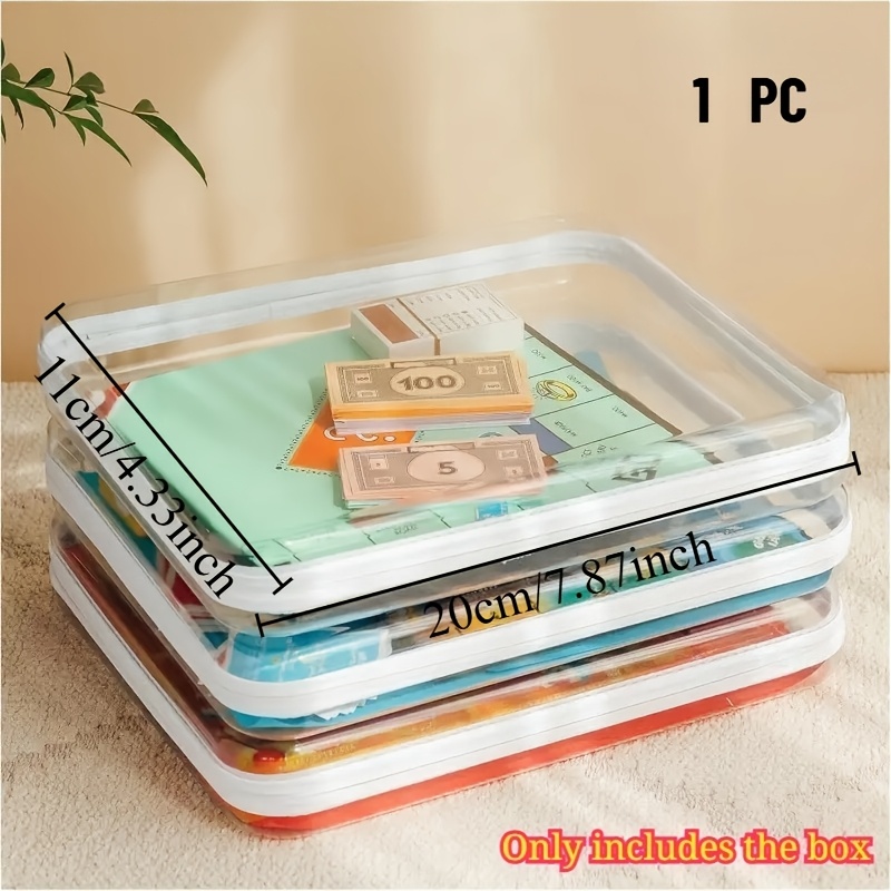 1pc Large Clear Hard Shell Sto - Board Game Review review and price