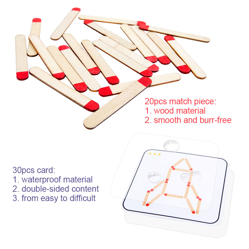 Montessori Matches Puzzles Gam - Board Game Nature review and price