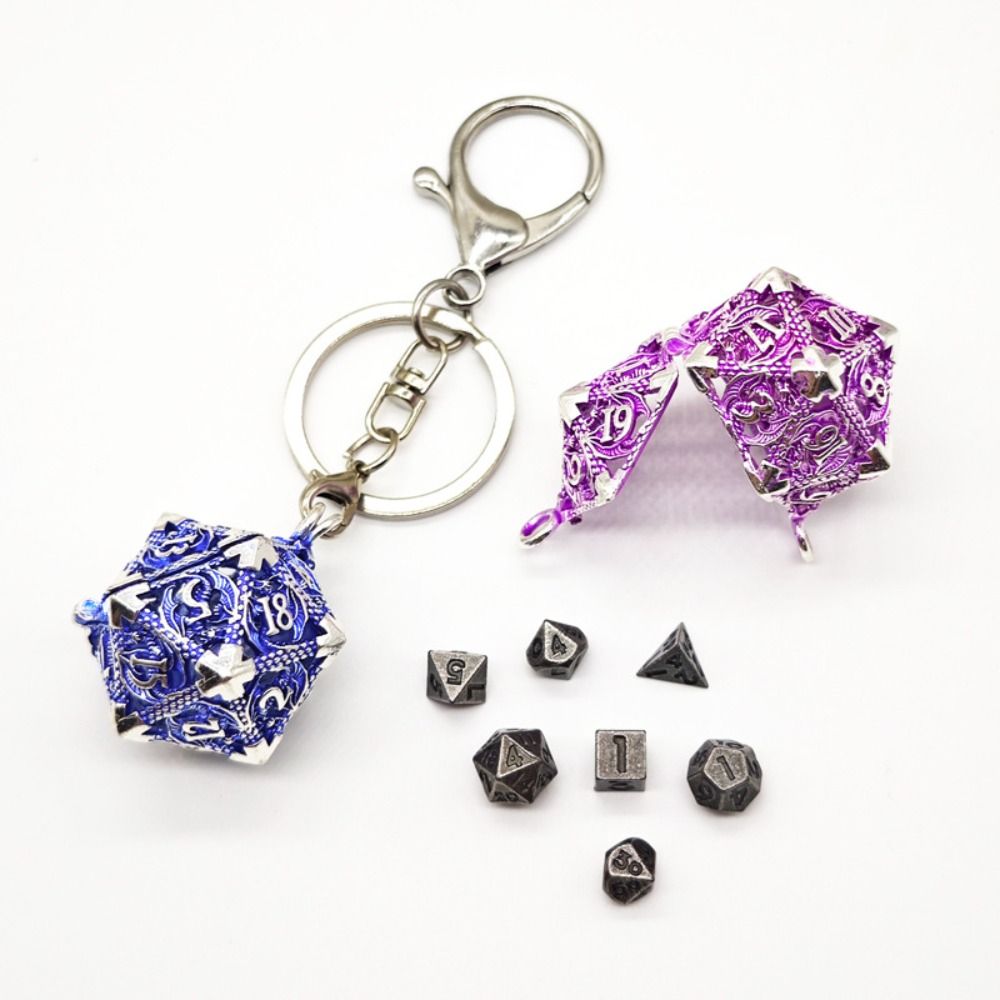 1 Set 20-sided Hollow Metal Di - Board Game Io review and price