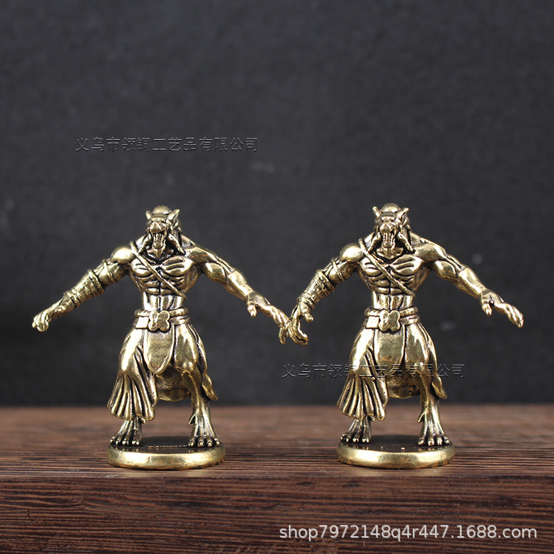 Brass Werewolf Miniature Ornam - Board Game Werewolf review and price