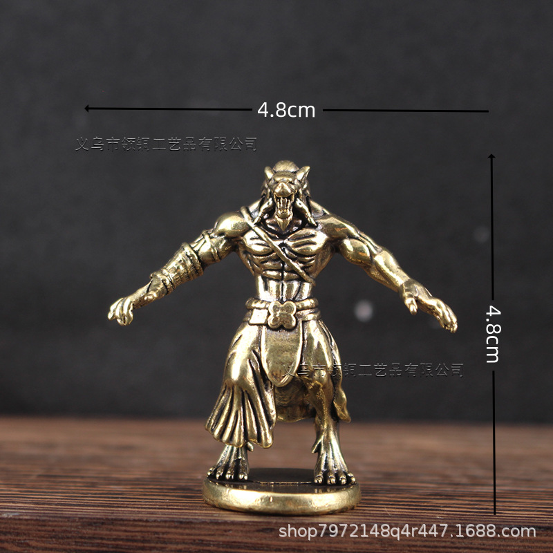 Brass Werewolf Miniature Ornam - Board Game Werewolf review and price