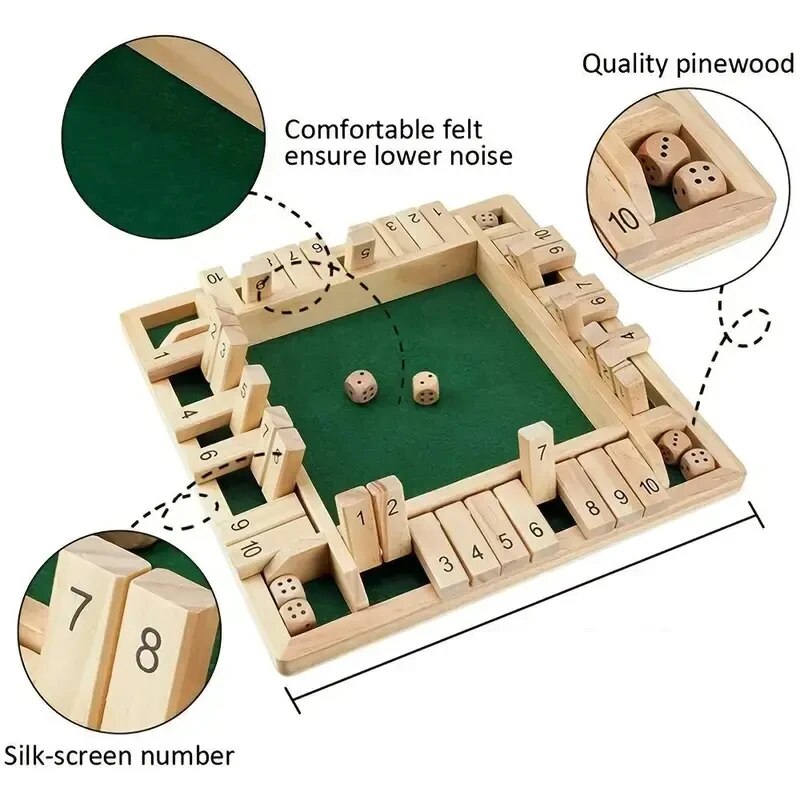 Deluxe Four Sided 10 Numbers S - Board Game Review review and price