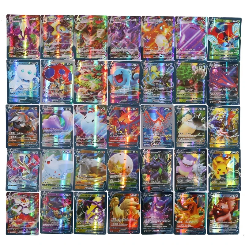 60/100Pcs English Pokemon Card - Board Game Pokemon review and price