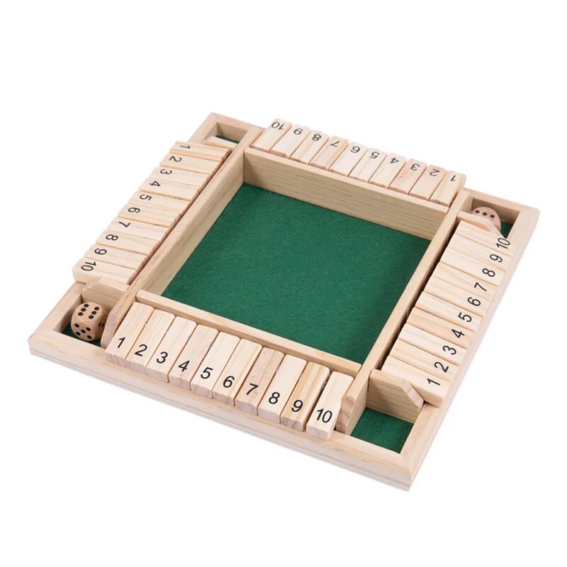 Wooden Dice Board Game Shut Th - Board Game Review review and price