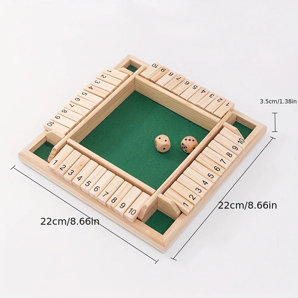 Wooden Dice Board Game Shut Th - Board Game Review review and price